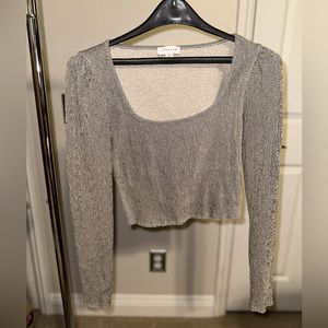Top shop crop long sleeve